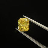 1.5ct Cushion Cut Fancy Vivid VVS1 Excellent - Intou