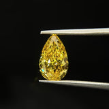 1.5ct Pear Cut Fancy Vivid VS1 Excellent - Intou