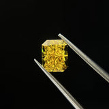 1.5ct Radiant Cut Fancy Vivid VS1 Excellent - Intou