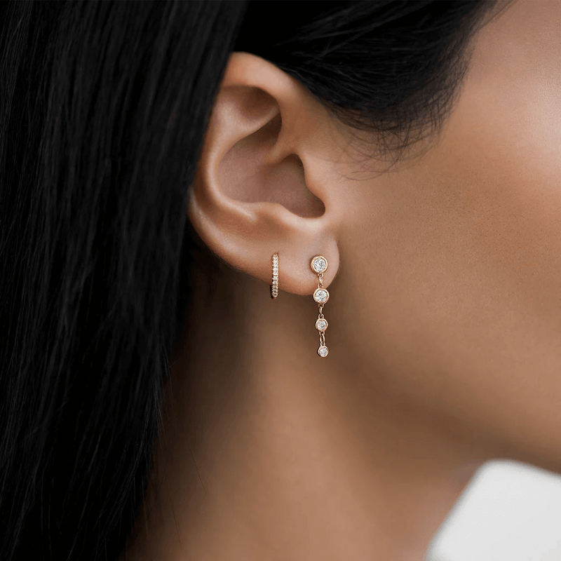 Classic Four Drop Diamond Earring