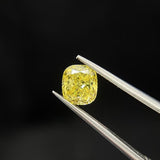 1ct Cushion Cut Fancy Vivid VS1 Excellent - Intou