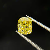 2.5ct Cushion Cut Fancy Intense VVS2 Excellent - Intou