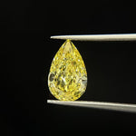 2.5ct Pear Cut Fancy Intense VVS1 Excellent - Intou