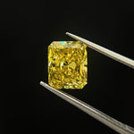 2.5ct Radiant Cut Fancy Vivid VS1 Excellent - Intou