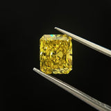 2.5ct Radiant Cut Fancy Vivid VS1 Excellent - Intou