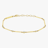 Seven Bars Prong Diamond Bracelet