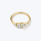 Cluster Diamonds Ring