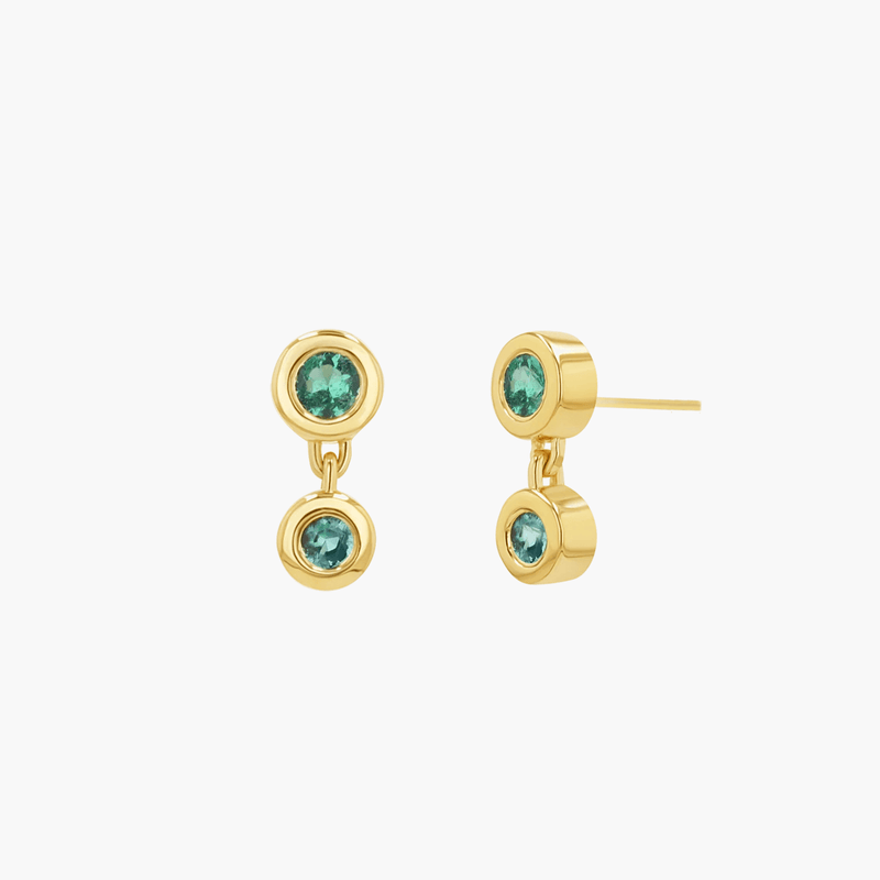 Link Emerald Duo Studs