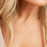 Pave Bar Diamond Necklace