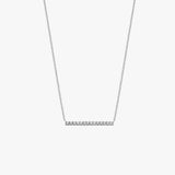 Pave Bar Diamond Necklace