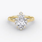 Aurora Halo Pear Engagement Ring - Intou