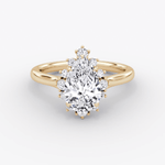 Aurora Halo Pear Engagement Ring - Intou