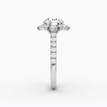 Aurora Halo Round Pave Engagement Ring - Intou