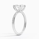 Channel Set Pear Cut Diamond Engagement Ring - Intou