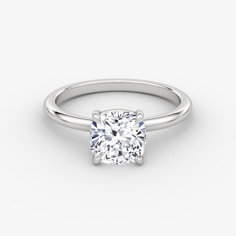 Cushion Solitaire Engagement Ring - Intou