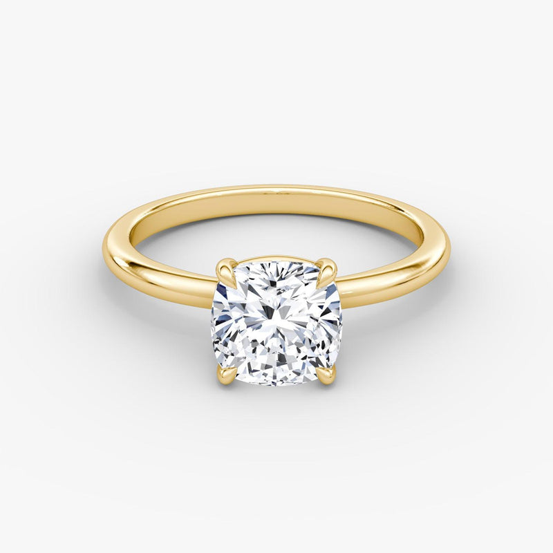 Cushion Solitaire Engagement Ring - Intou