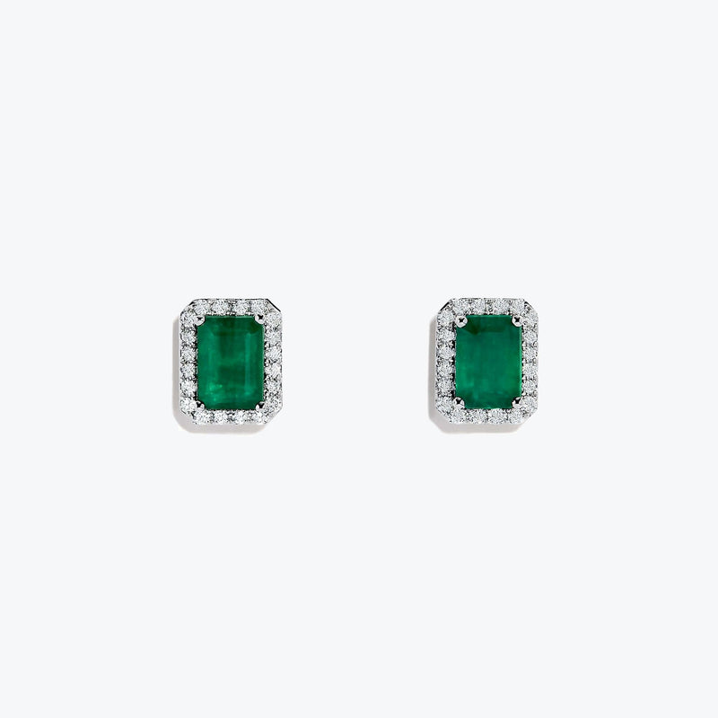 Emerald And Diamond Stud - Intou