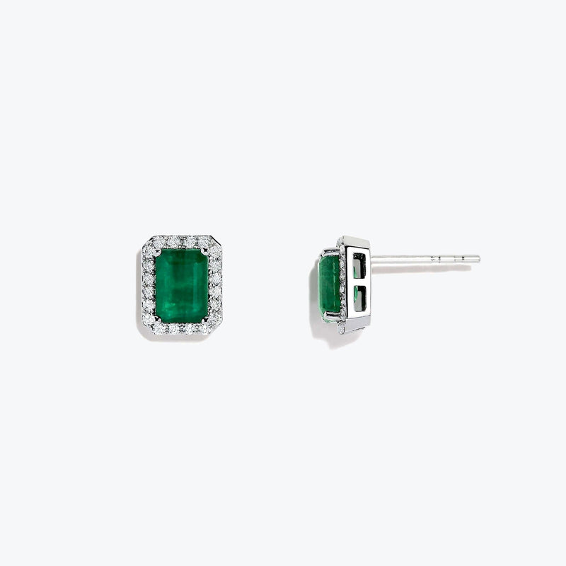 Emerald And Diamond Stud - Intou