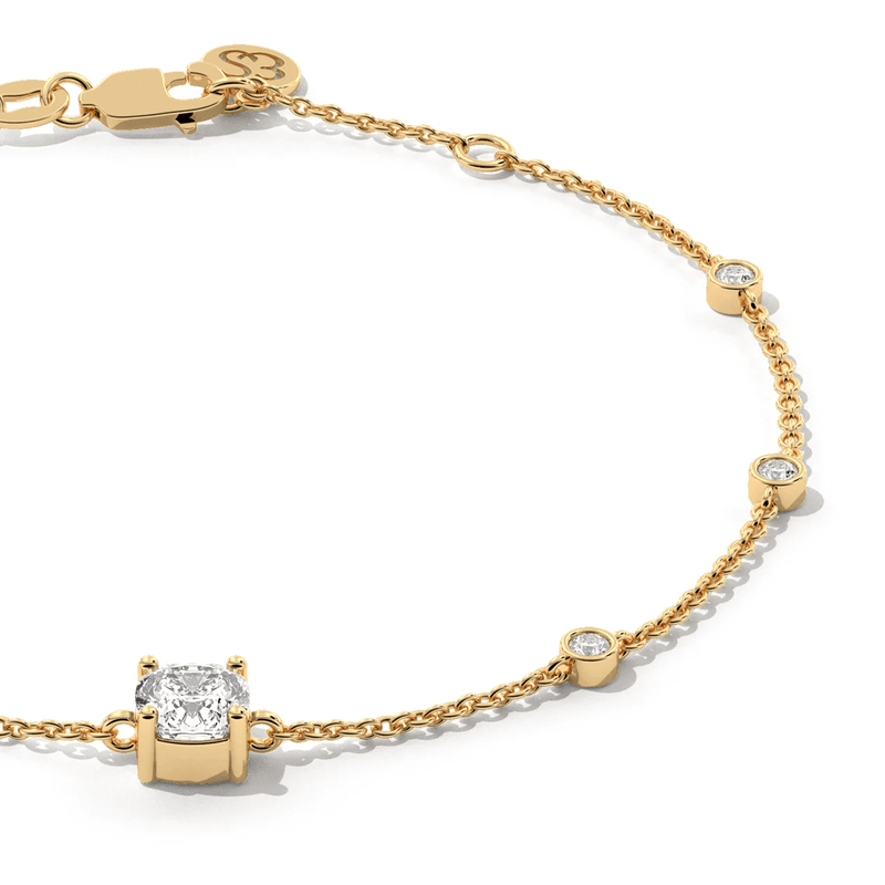 Layering Cushion Diamond Bracelet