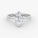 Marquise Solitaire Engagement Ring - Intou