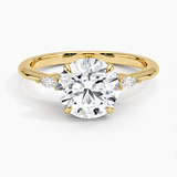 Nadia Round Cut Diamond Engagement Ring - Intou