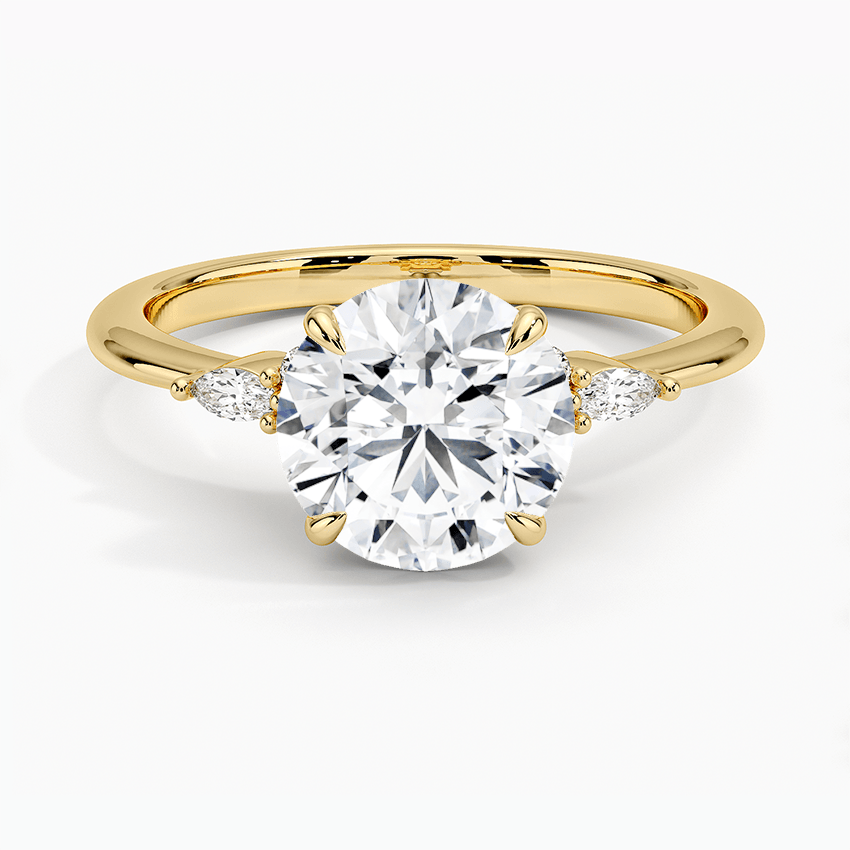 Nadia Round Cut Diamond Engagement Ring - Intou