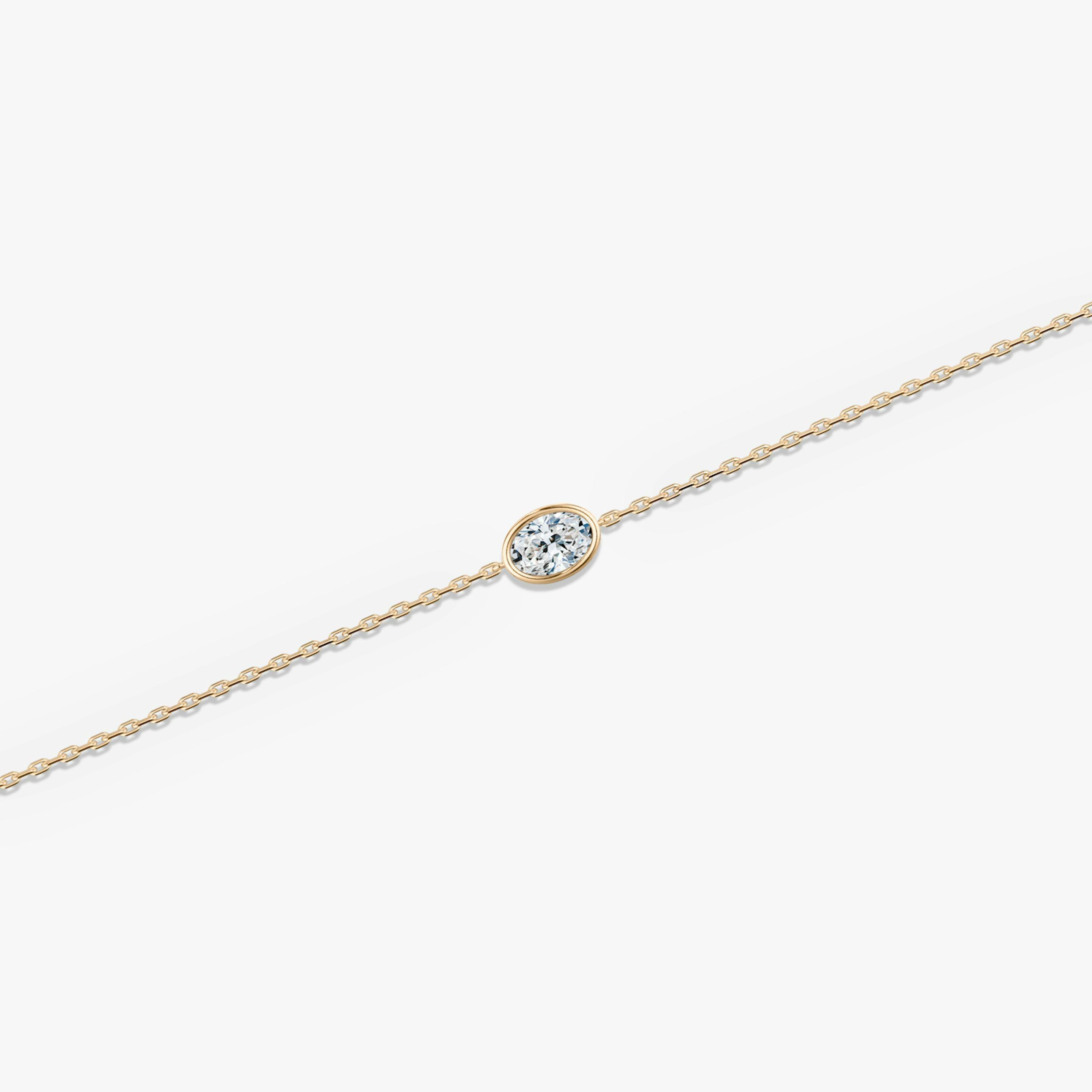 Oval Bezel Solitaire Bracelet - Intou