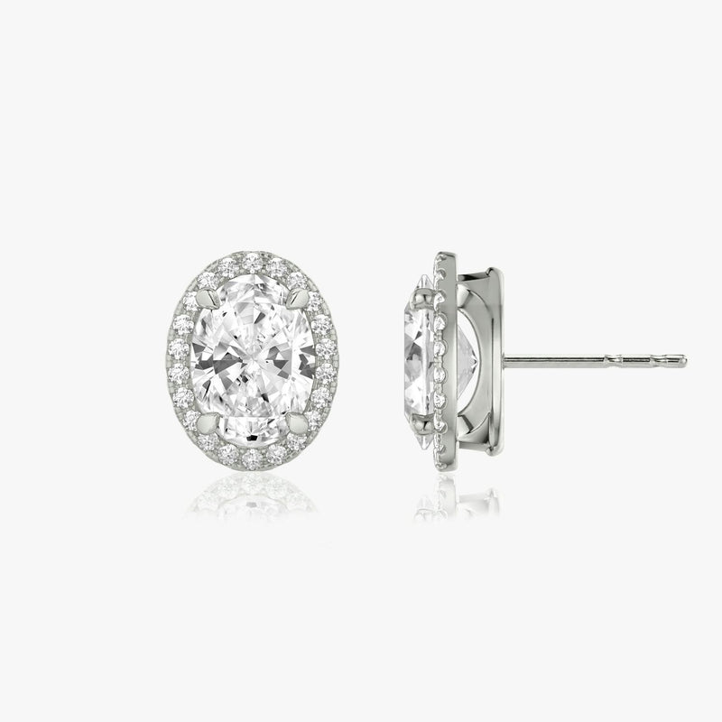 Oval Halo Stud - Intou