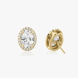 Oval Halo Stud - Intou