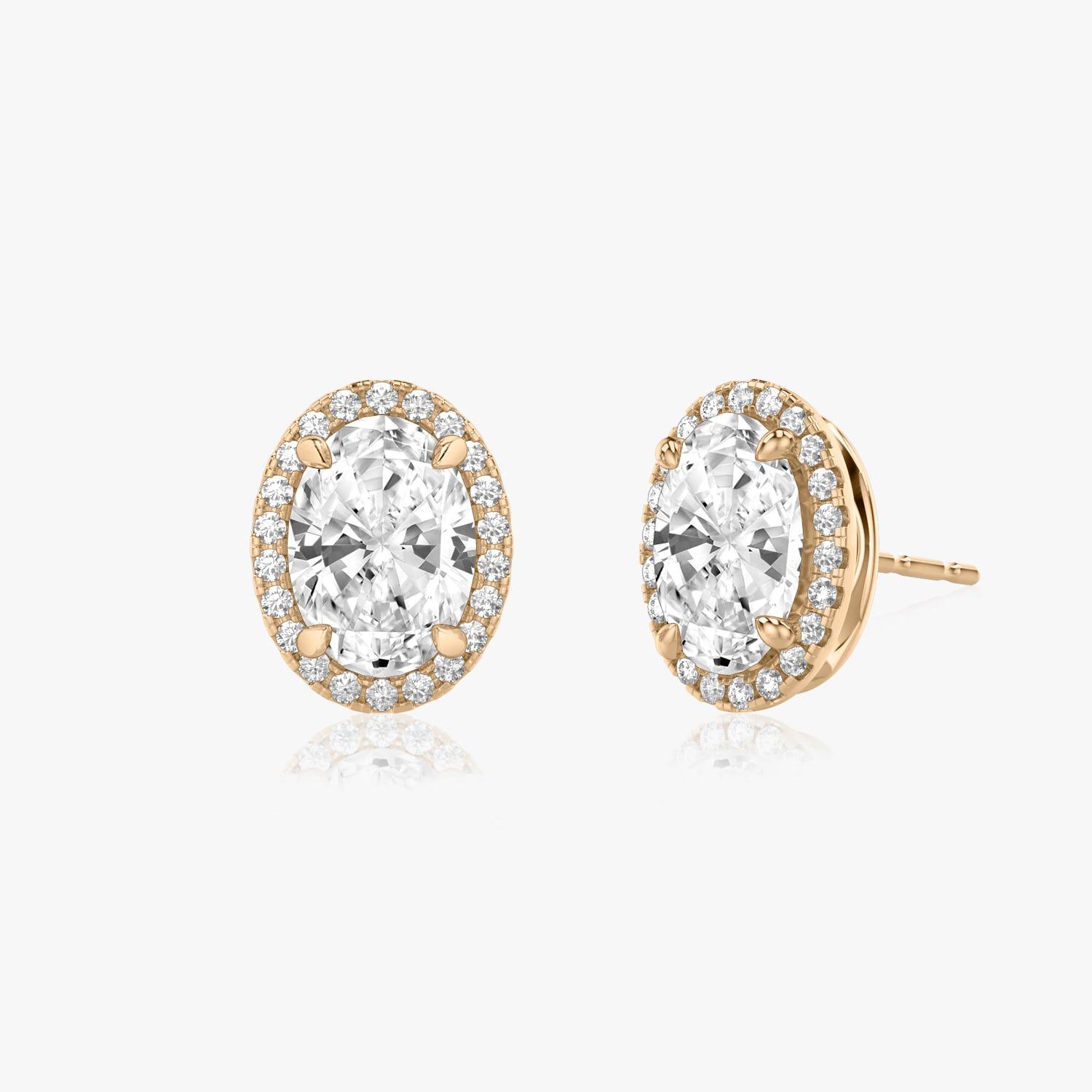 Oval Halo Stud - Intou