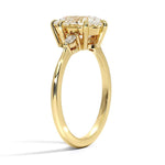 Pear Cut Aria Three Stone Diamond Engagement Ring - Intou