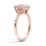 Pear Cut Aria Three Stone Diamond Engagement Ring - Intou