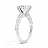 Pear Cut Graduated Diamond Engagement Ring - Intou