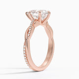 Pear Cut Twisted Engagement Ring - Intou