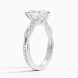 Pear Cut Twisted Engagement Ring - Intou