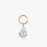 Pear Floating Diamond Charm - Intou