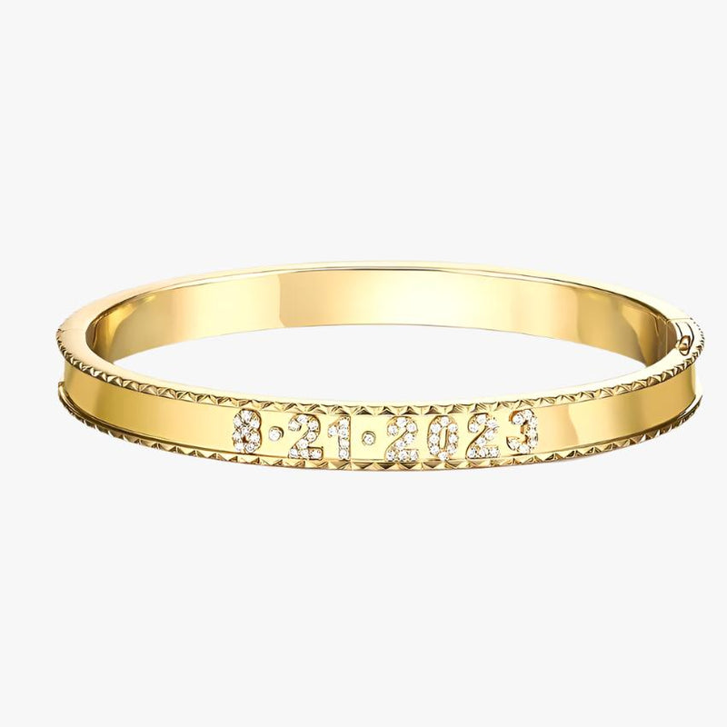 Personalized Diamond Bangle - Intou