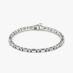 Round Baguette Diamond Bracelet - Intou