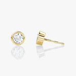 Round Bezel Solitaire Stud - Intou