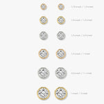 Round Bezel Solitaire Stud - Intou