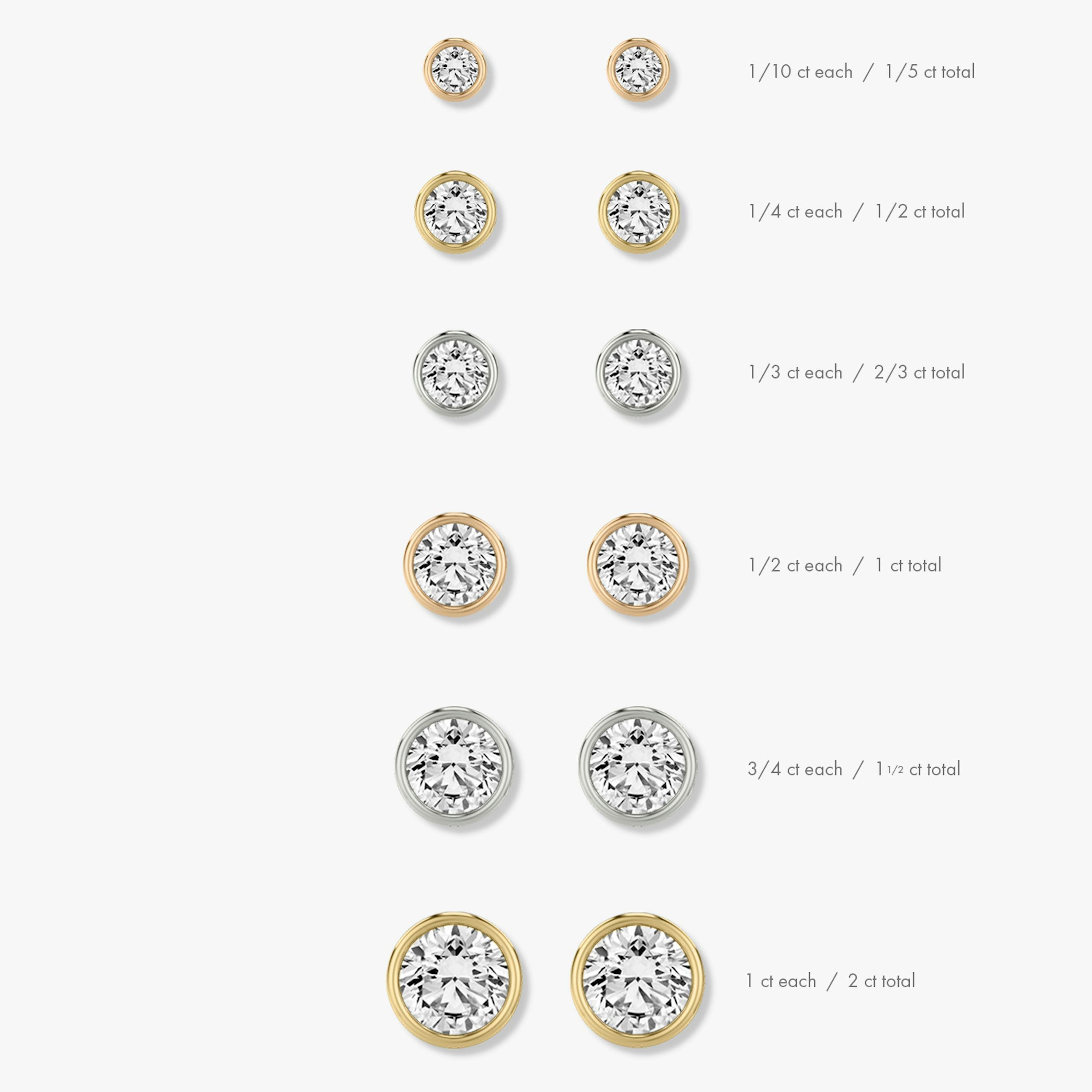 Round Bezel Solitaire Stud - Intou