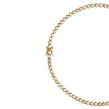 Round Bezel Tennis Necklace - Intou