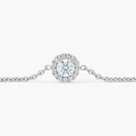 Round Halo Diamond Bracelet - Intou