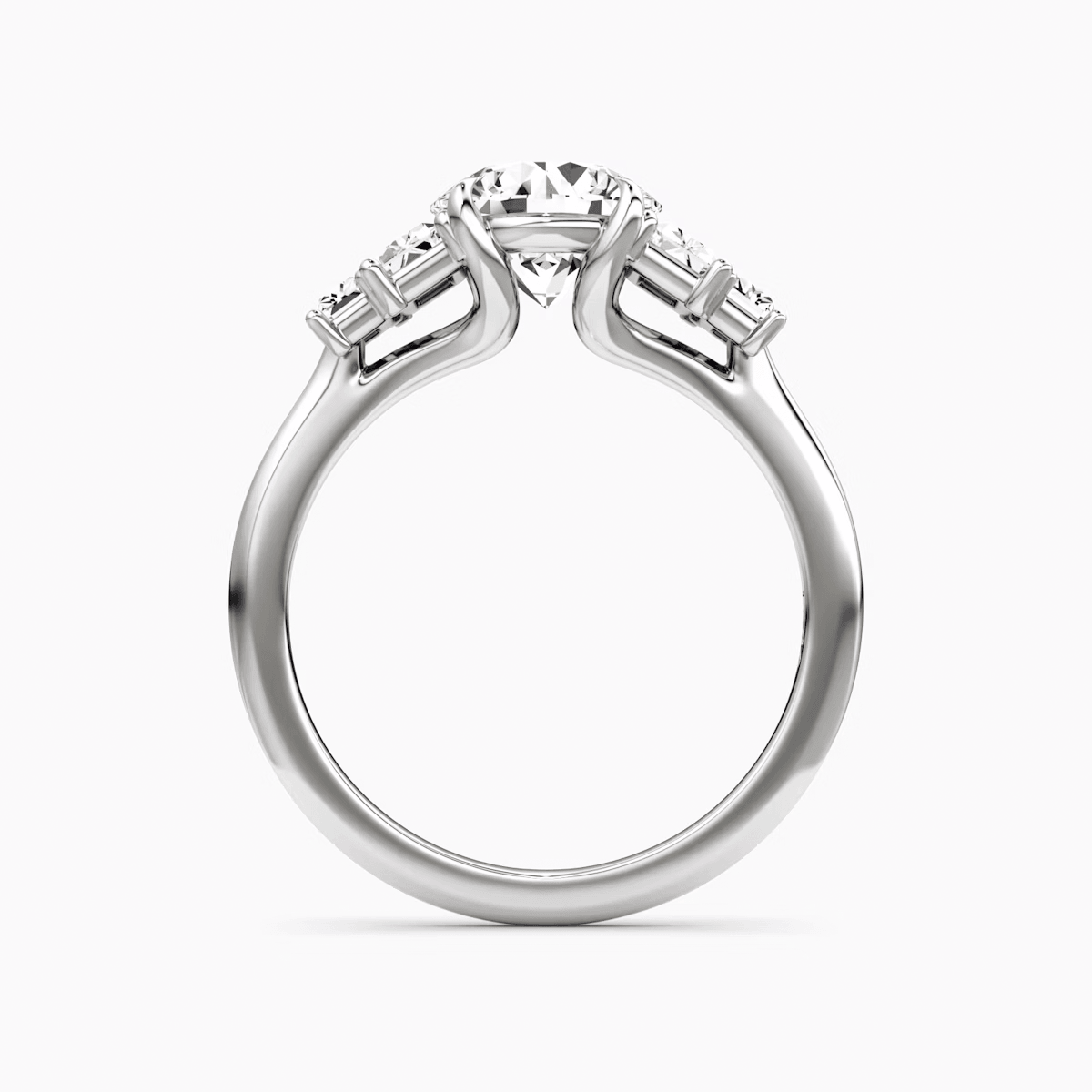 The Five Stone Heirloom Round Engagement Ring - Intou