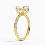 The Pavé Dome Asscher Engagement Ring - Intou