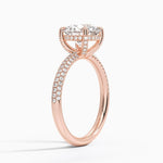 The Pavé Dome Round Engagement Ring - Intou