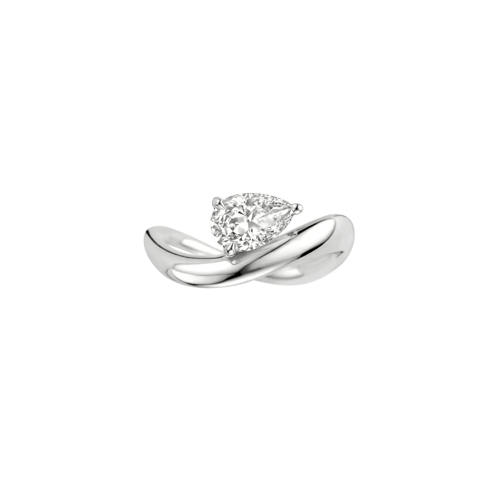 Wave Pear Ring - Intou