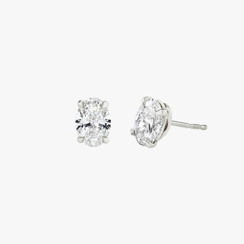 Oval Solitaire Stud - Intou